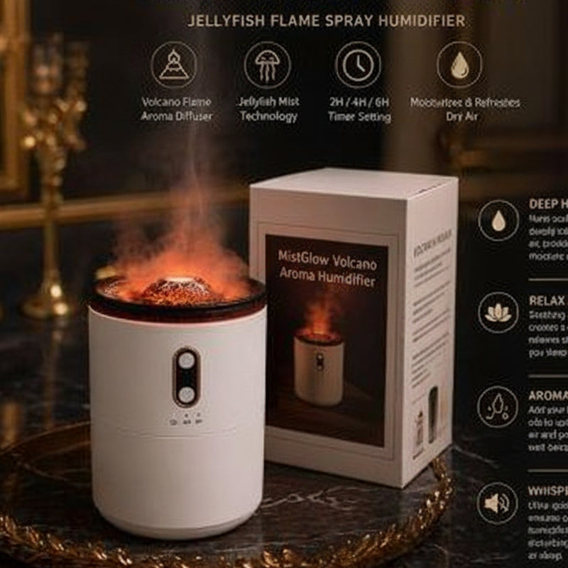 MistGlow™ Volcano Aroma Humidifier