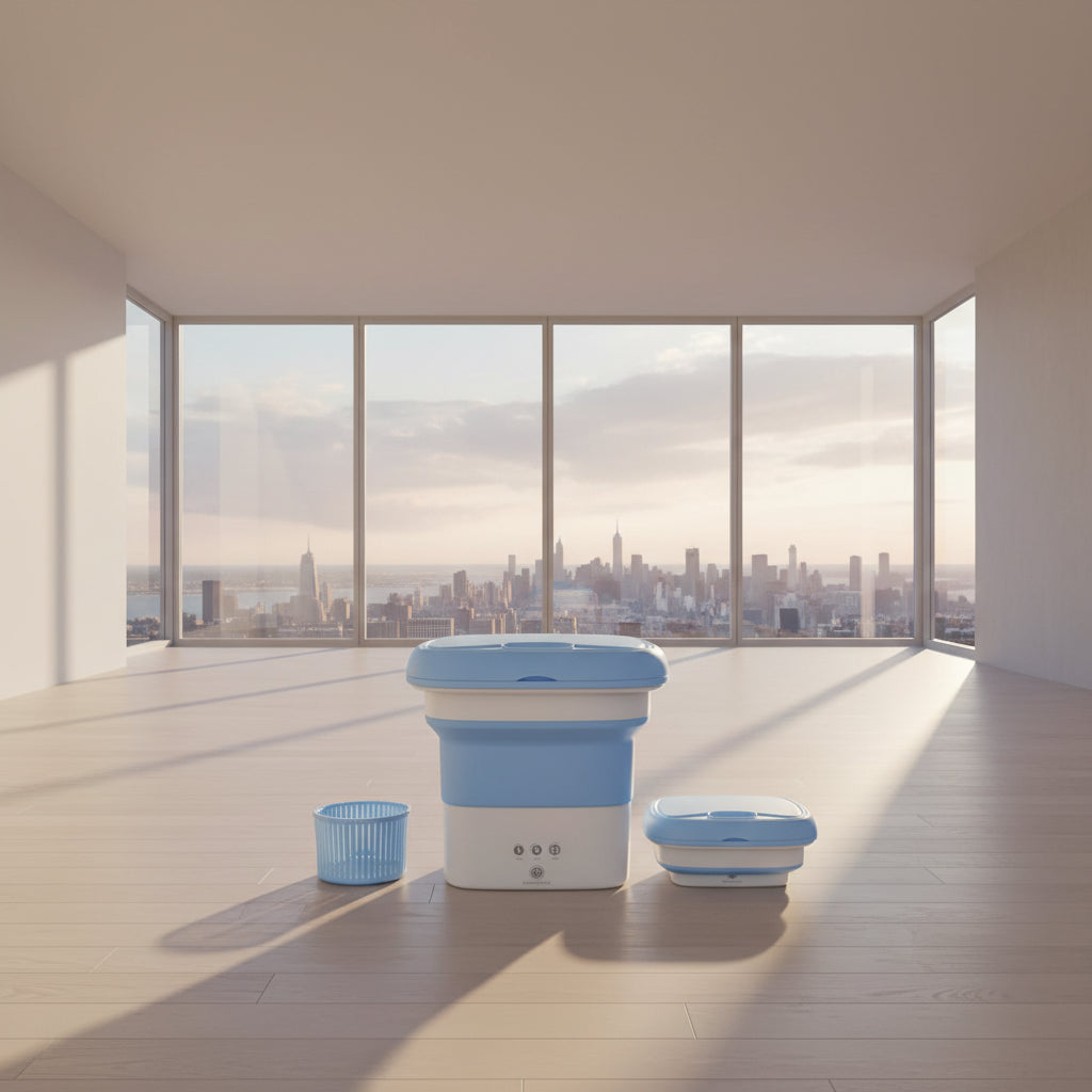 Portable Mini Foldable Washer and Spin Dryer