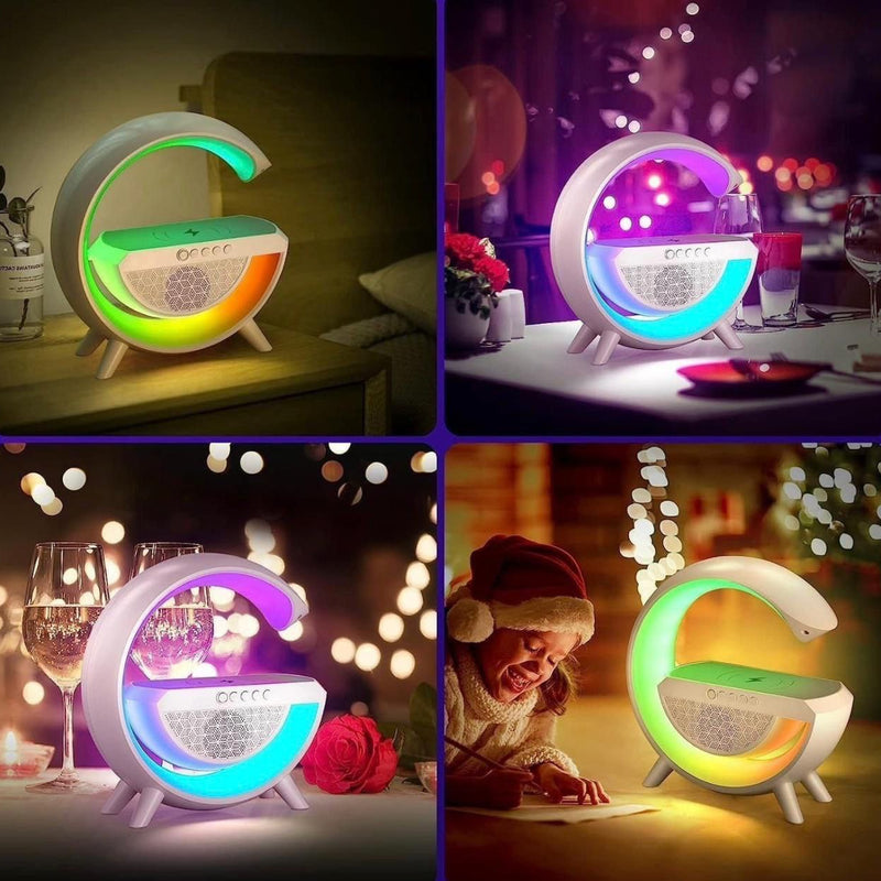 G-Shaped Speaker | Fast Wireless Charging + Ambient Light