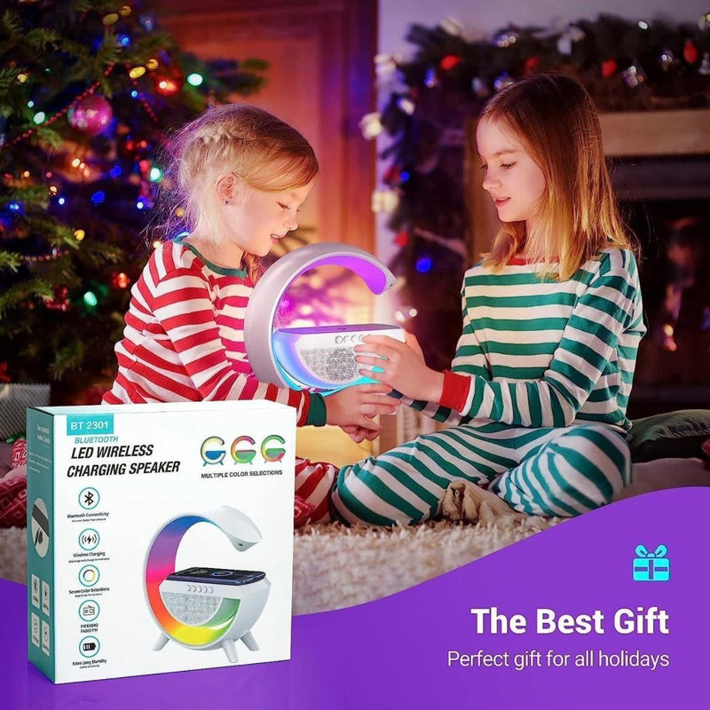 G-Shaped Speaker | Fast Wireless Charging + Ambient Light
